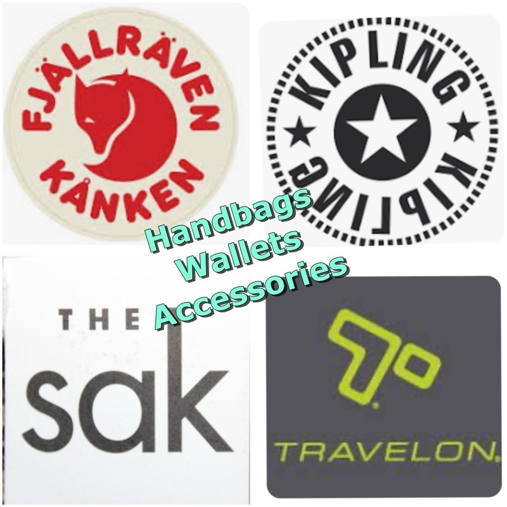 Fjallraven Kipling The Sak Travelon bags wallets and accessories signage